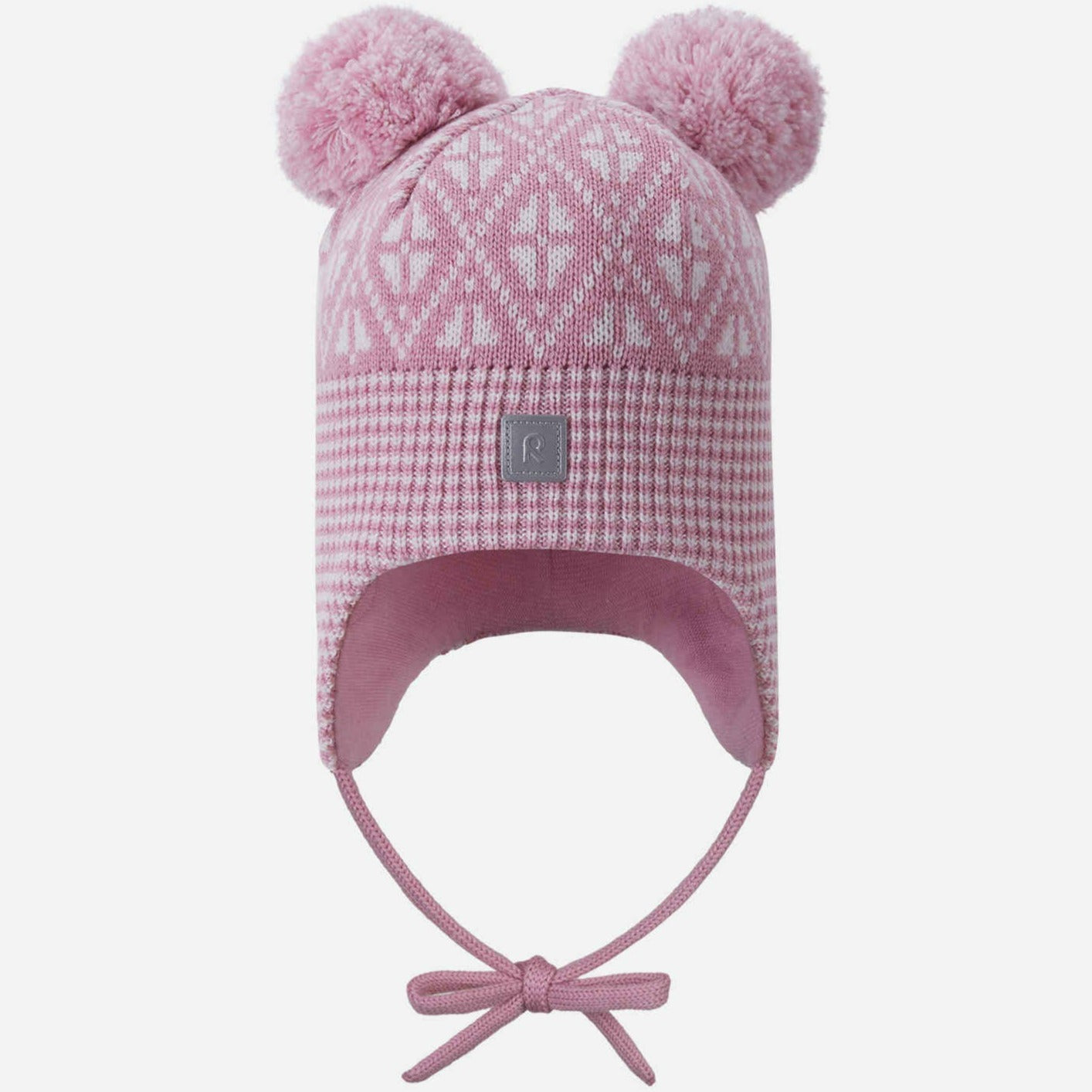 Kuuru Merino Wool Beanie - Grey Pink