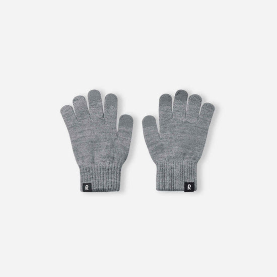 Rimo Wool Blend Knitted Gloves - Melange Grey