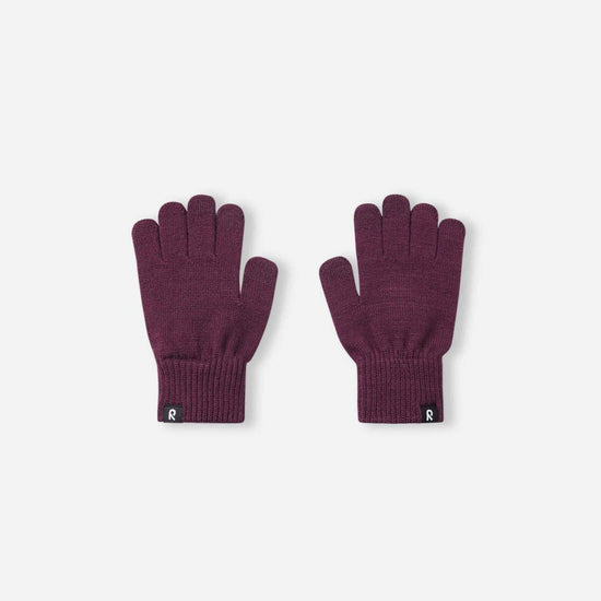 Rimo Wool Blend Knitted Gloves - Deep Purple