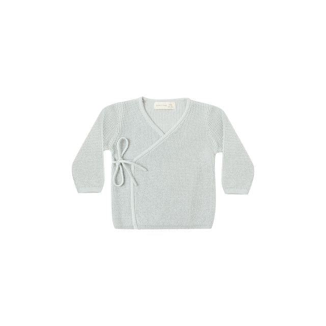Knit Wrap Top - Ice Blue
