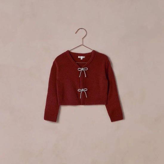 Bow Cardigan - Ruby