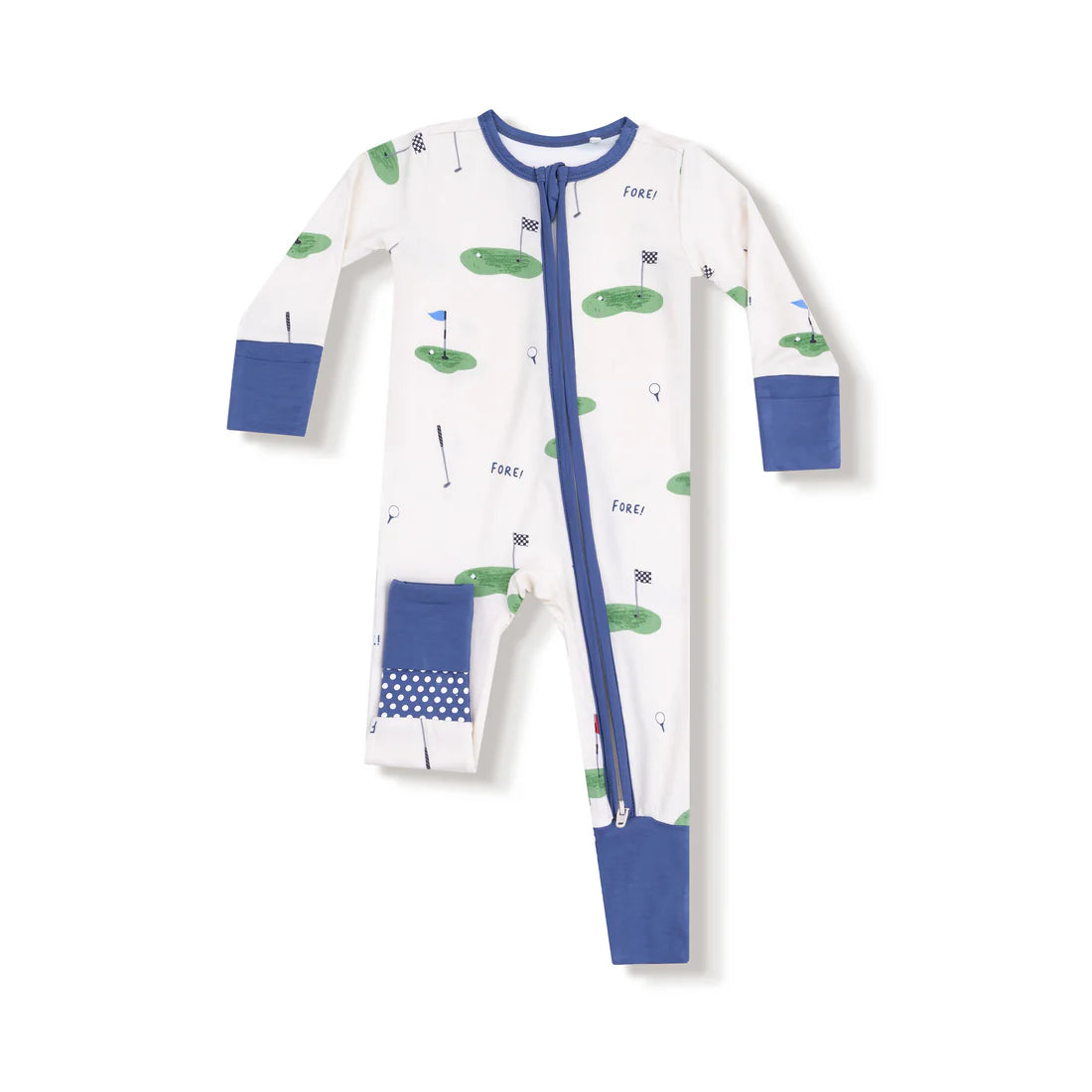 All Fore Golf 2-Way Zipper Romper