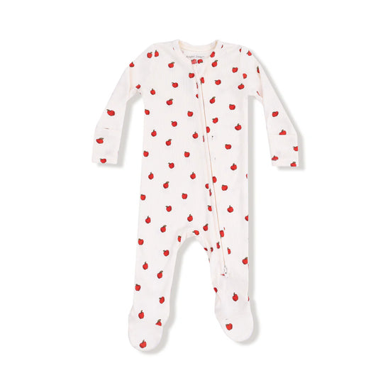 Tiny Apples 2-Way Zipper Footie