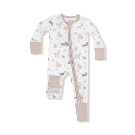 Woodland Babies 2 Way Zipper Footie