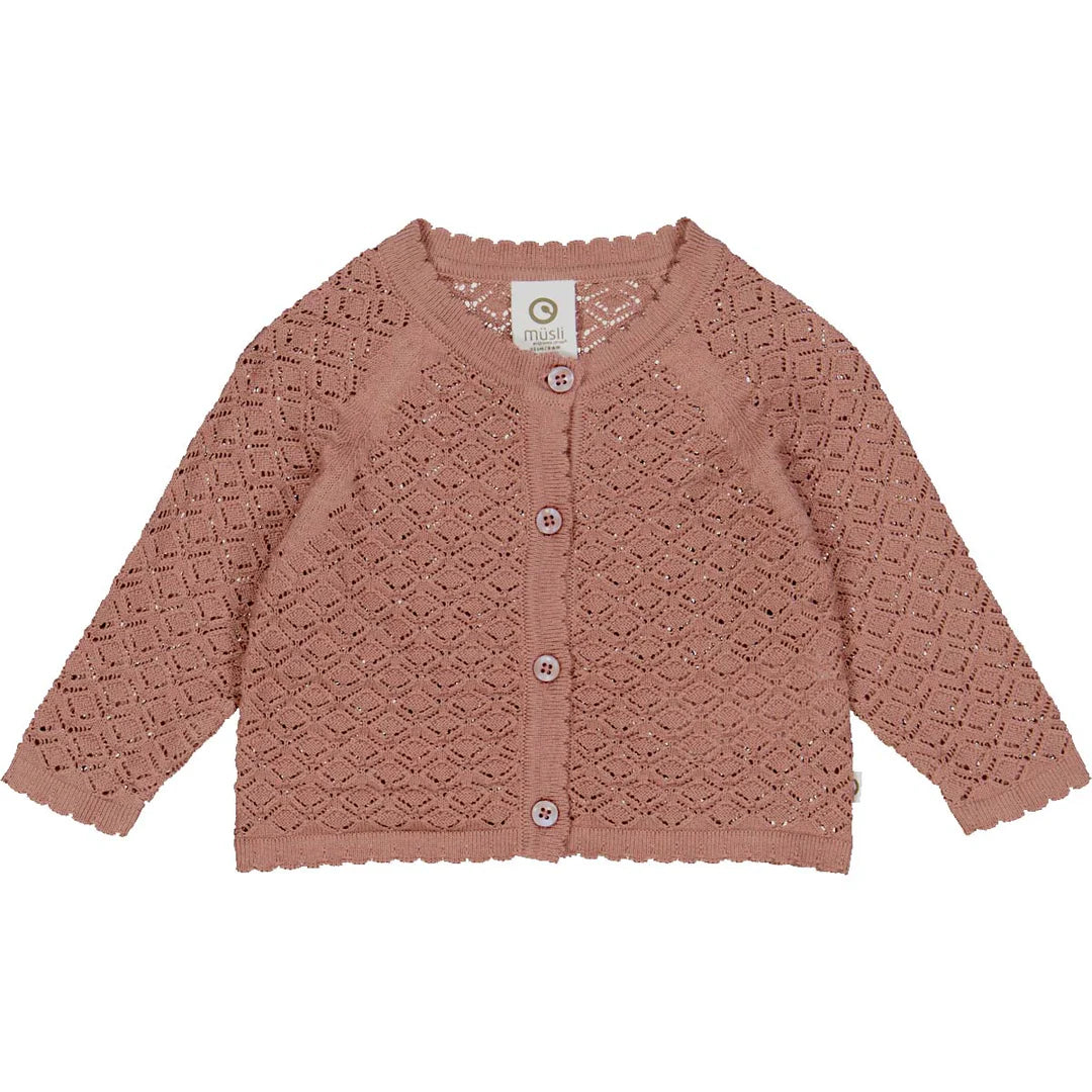 Knit Scallop Cardigan - Daydream