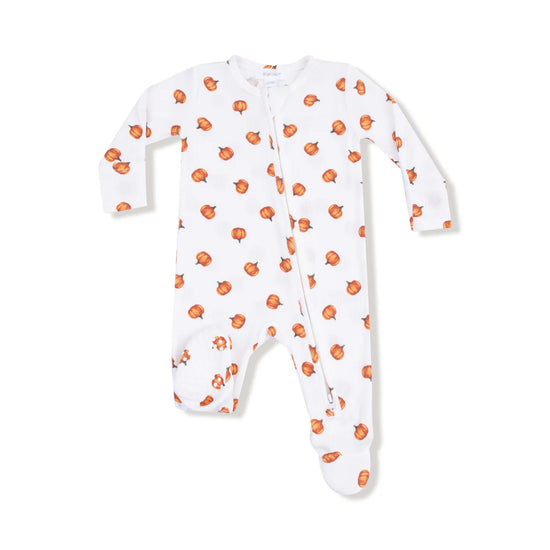 Little Pumpkins Zipper Footie