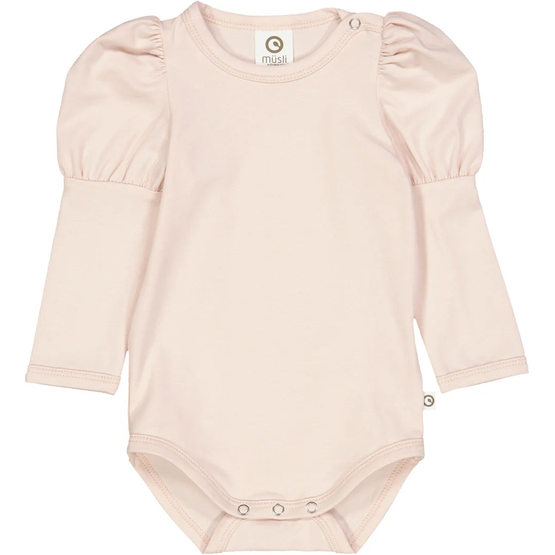 Cozy Me Puff Sleeve Bodysuit - Nightingale