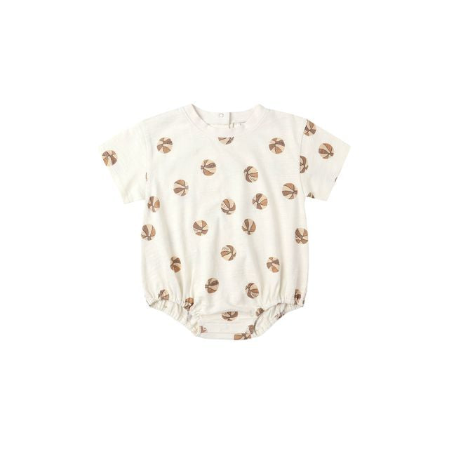 Relaxed Bubble Romper - Basketball