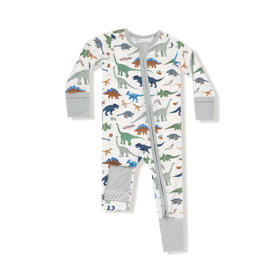 Washy Dinos 2-Way Zipper Romper