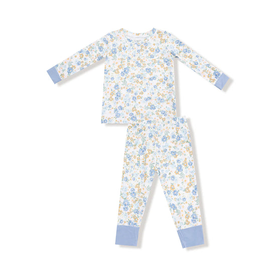 Sweet Rose Calico Long Sleeve Loungewear Set