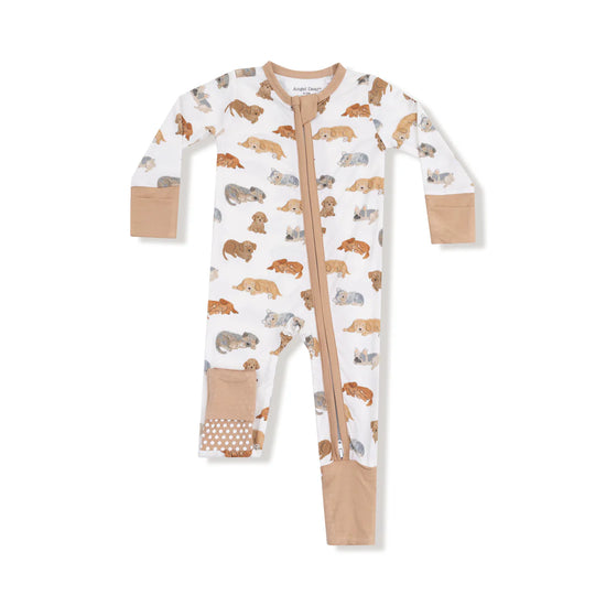Napping Puppies 2-Way Zipper Romper