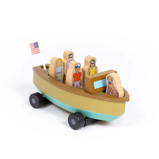 Vintage Lake Boat Magnetic Skiff