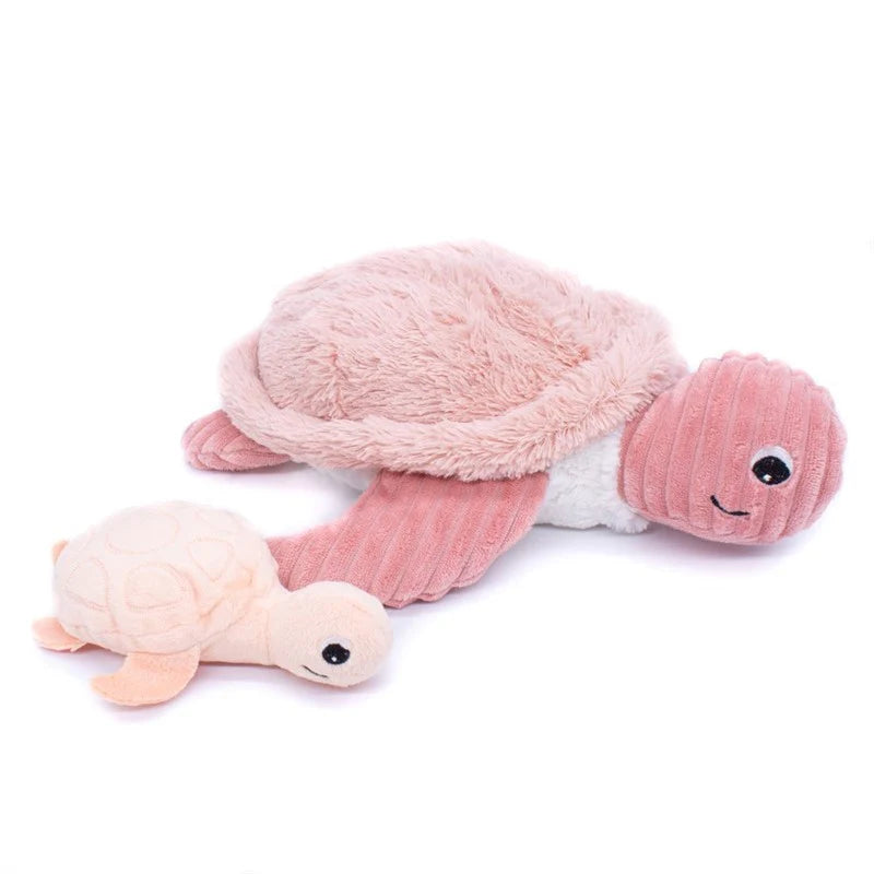 Pink Sauvenou Turtle Plush Toy Mother And Baby