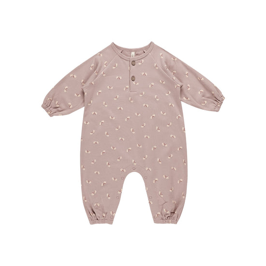 Henley Bubble Jumpsuit - Butterflies