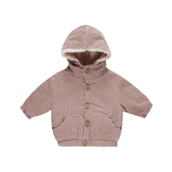 Corduroy Hooded Jacket - Mauve