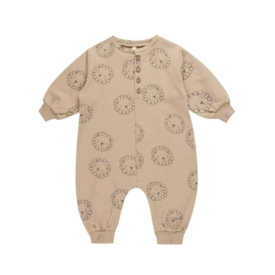 Relaxed Fleece Jumpsuit - Lions