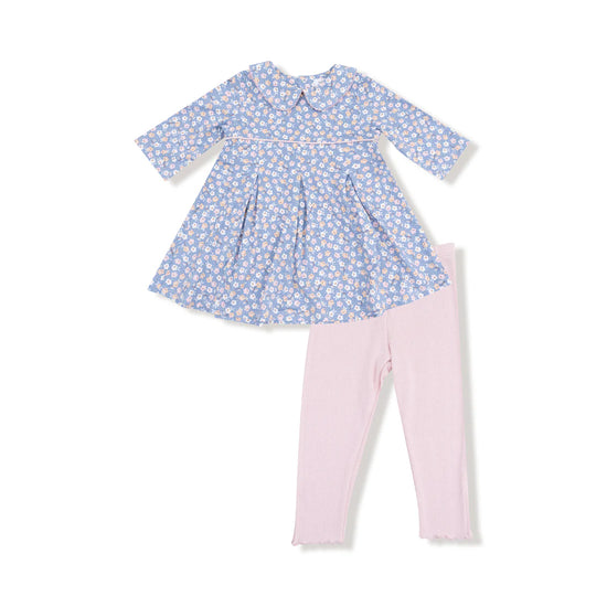 Box Pleat Dress & Leggings - Country Calico