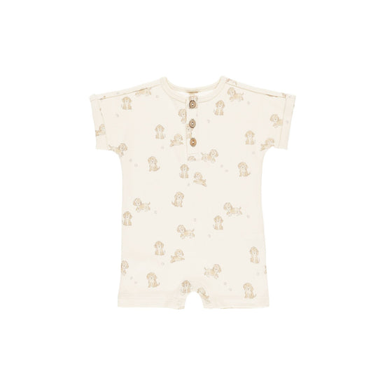 Short Sleeve One-Piece - Puppies