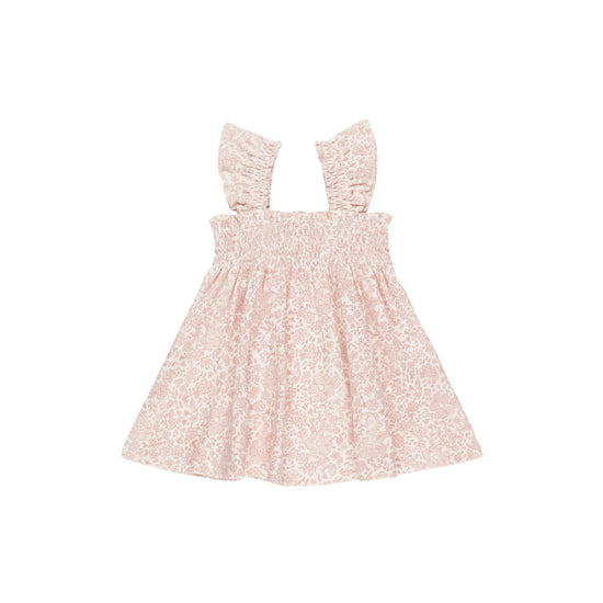 Smocked Jersey Dress - Pink Blossom