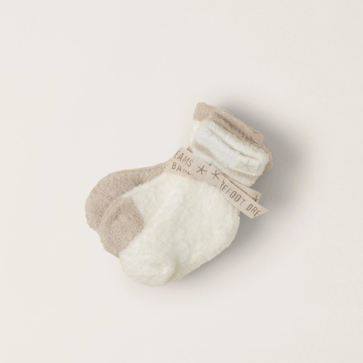 CozyChic Lite® Infant 3 Pack Sock Set - Stone/Pearl