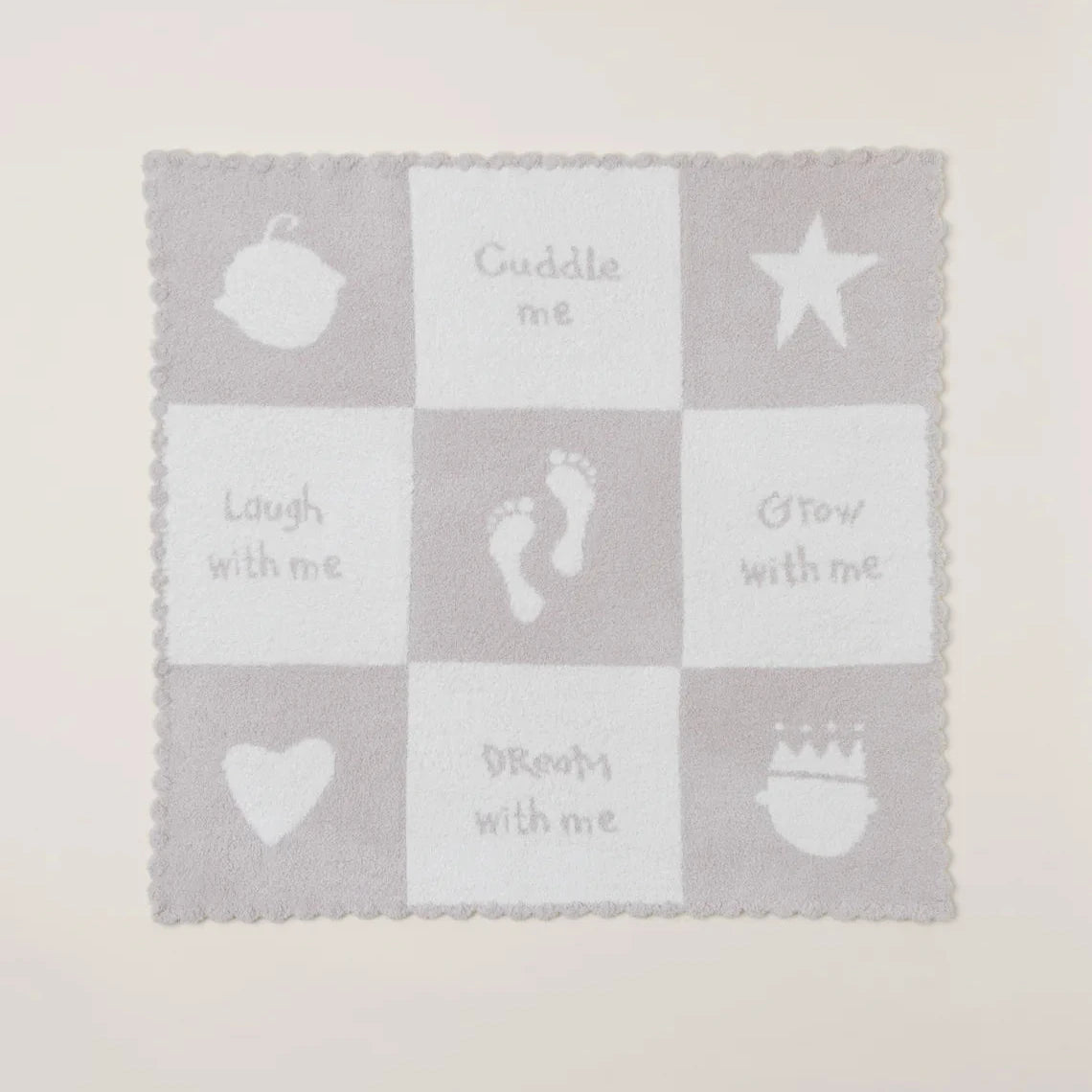 CozyChic® Cuddle Receiving Blanket - Cream/Stone