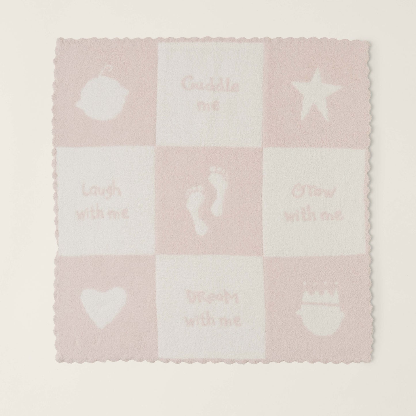 CozyChic® Cuddle Receiving Blanket - Pink/Pearl