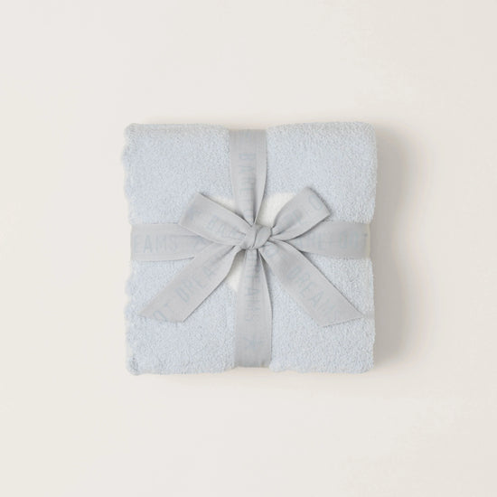 CozyChic® Cuddle Receiving Blanket - Blue/Pearl