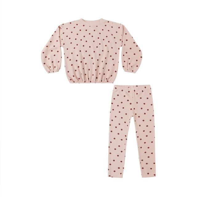Spongy Knit Set - Polka Dot
