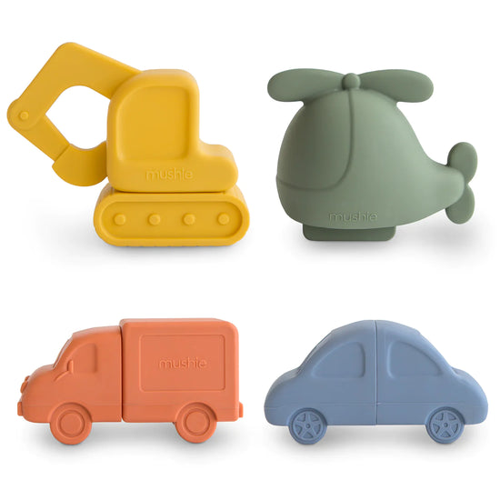 4-Pack Vehicles Mold Free Bath Play Set