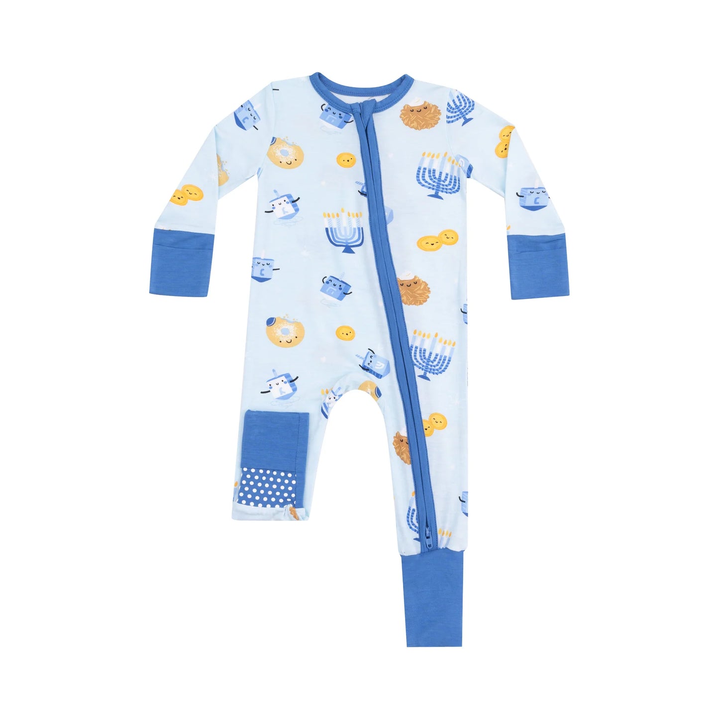 Hanukkah 2 Way Zip Romper