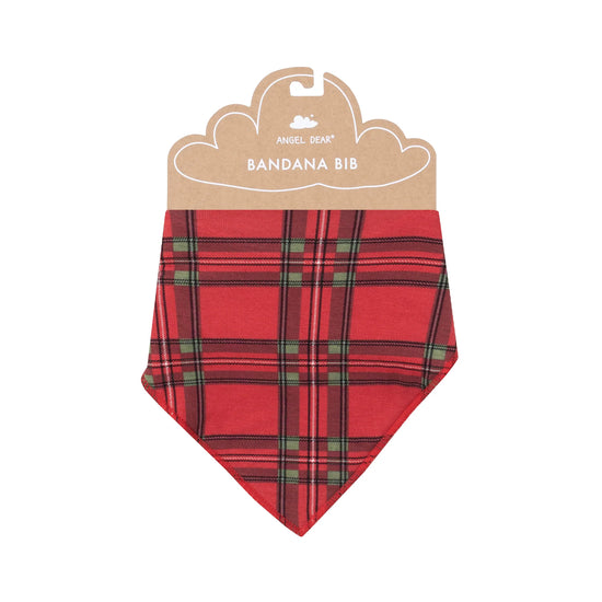 Vintage Holiday Plaid Bib