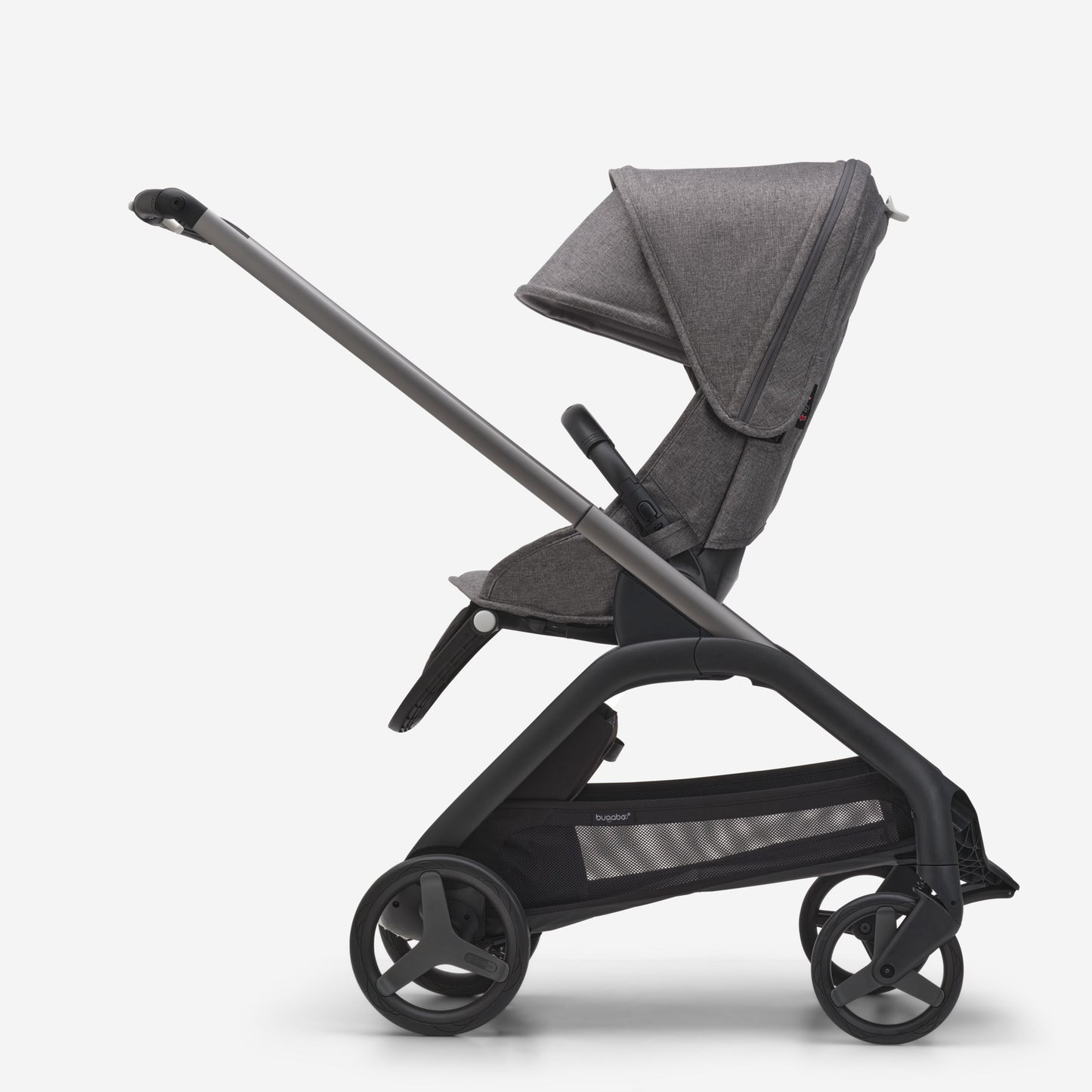 Dragonfly Stroller with Bassinet - Grey Mélange, Grey Mélange & Graphite Chassis