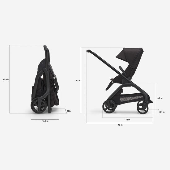 Dragonfly Stroller - Grey Mélange, Grey Mélange & Graphite Chassis