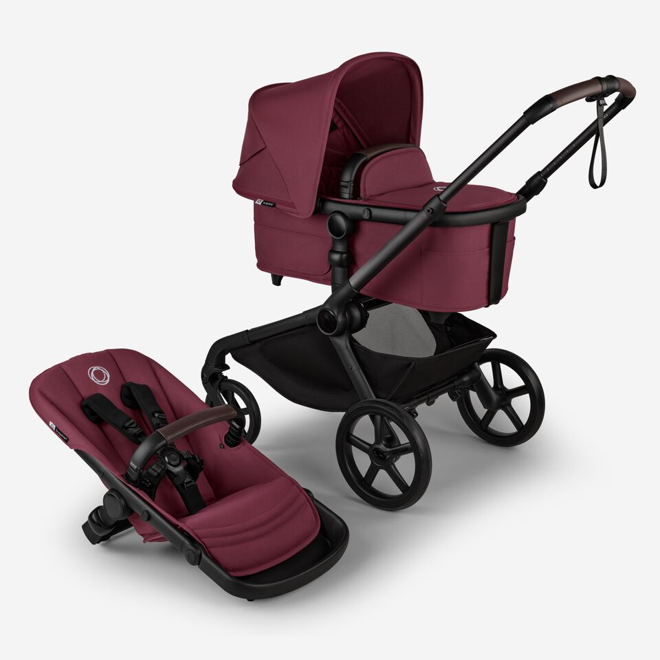 Kangaroo Stroller & Bassinet - Dark Cherry