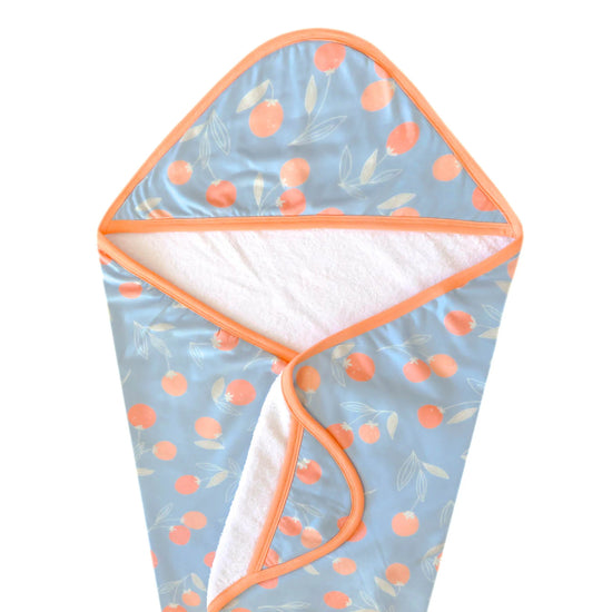 Premium Knit Hooded Towel - Clementine