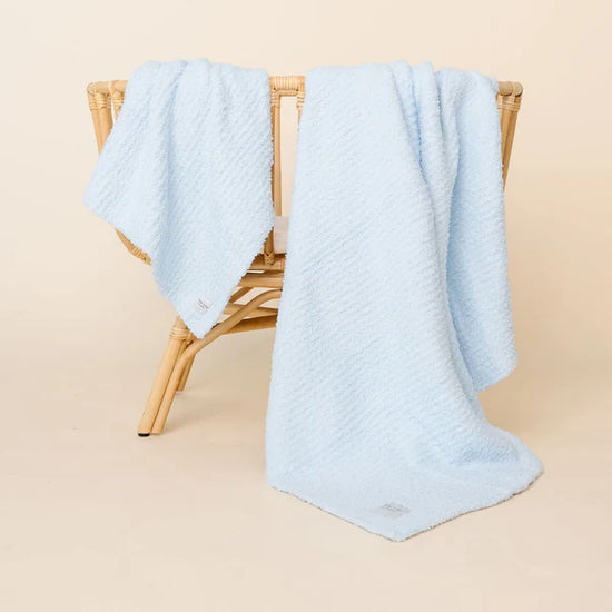 Chenille Blanket - Sky Blue