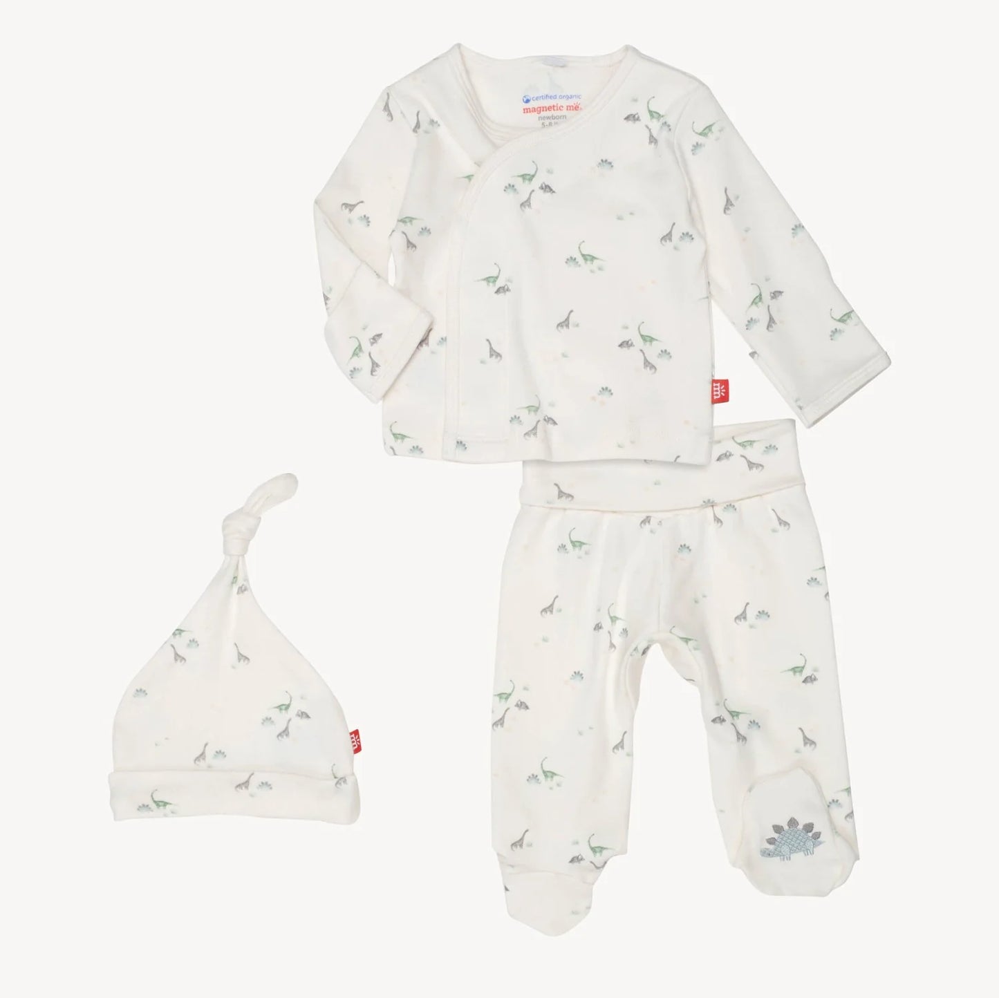 Tiny Diny Organic Cotton Magnetic Take Me Home Kimono Set