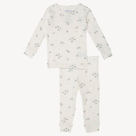 Tiny Diny Organic Cotton Magnetic Toddler Pajama Long Sleeve Set