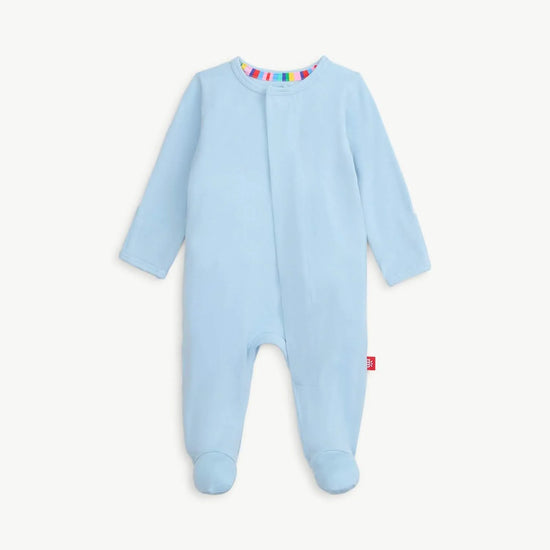 Baby Blue Modal Magnetic Footie