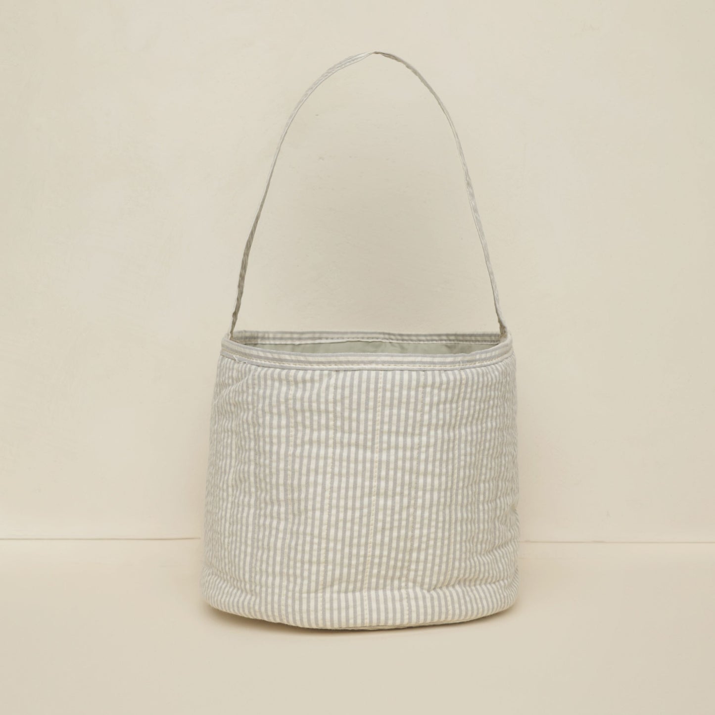 Easter Basket - Sage Stripe