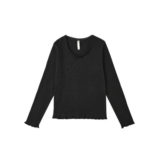 Ribbed Long Sleeve - Black