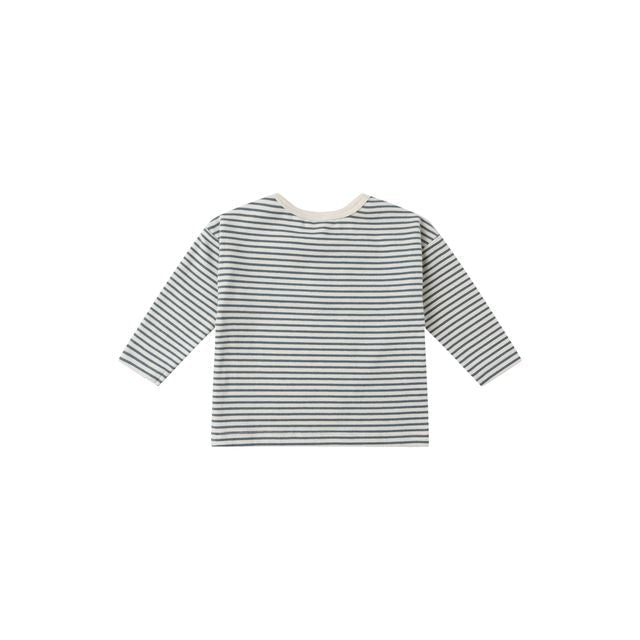 Long Sleeve Tee - Ocean Micro Stripe