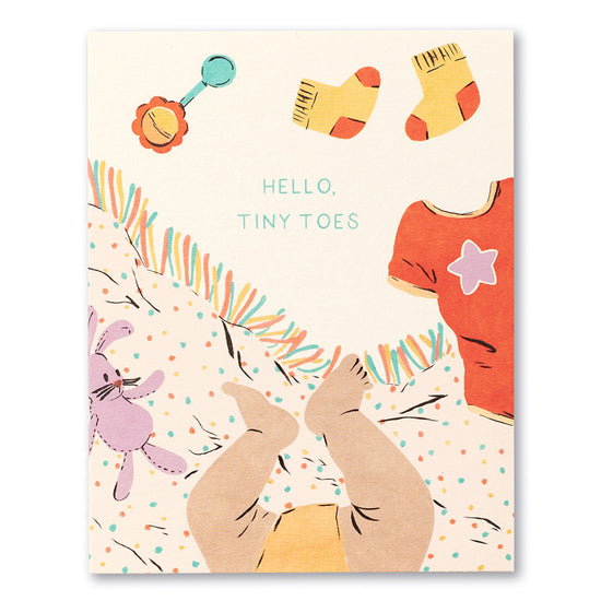 Hello, Tiny Toes Greeting Card