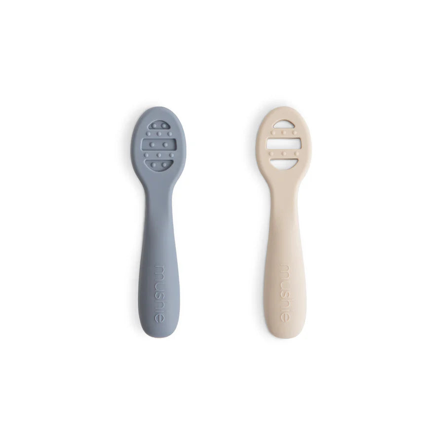 First Feeding Baby Spoons 2-Pack - Tradewinds & Shifting Sand