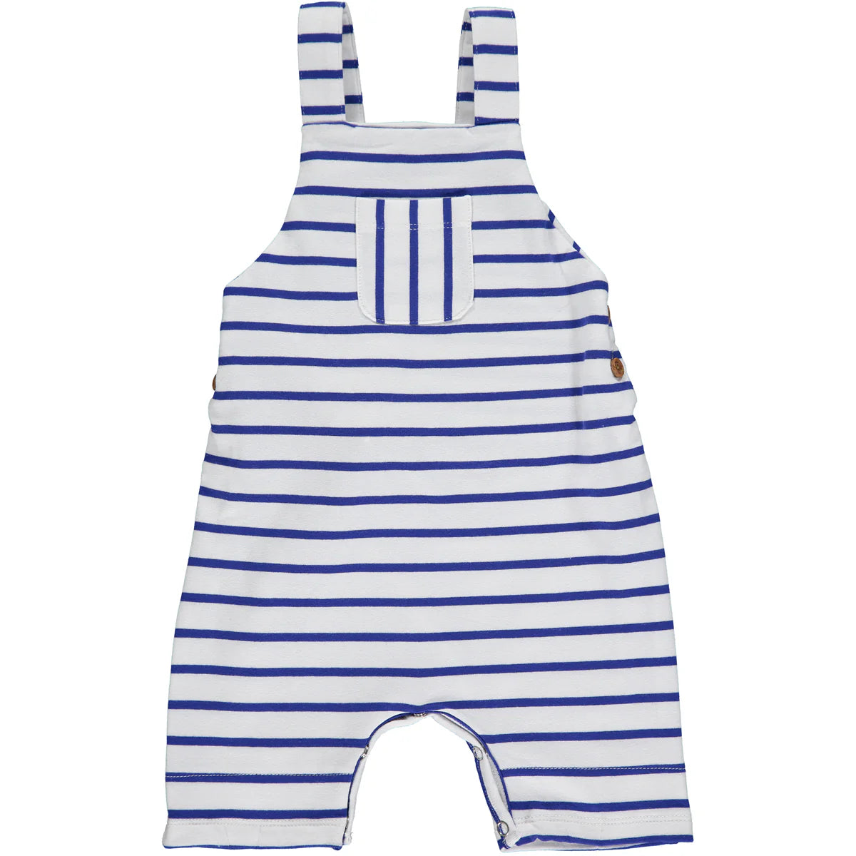 Dandy Jersey Overalls - White & Royal Stripe