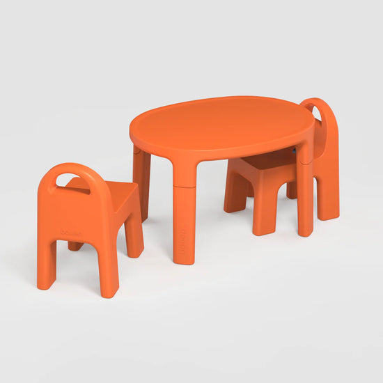 The Table & Chairs Set - Orange