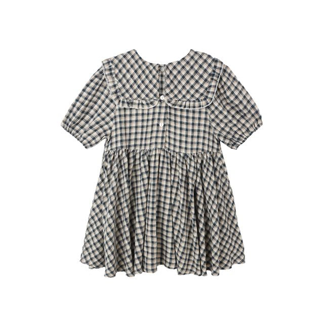Camille Dress - Navy Check