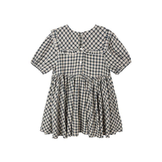 Camille Dress - Navy Check