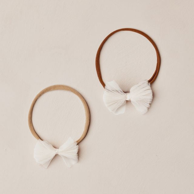Flutter Tulle Headband - Ivory