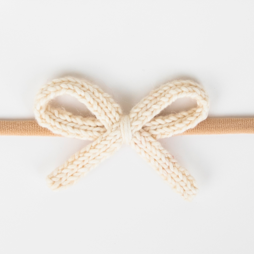 Mini Crochet Headband - Ivory